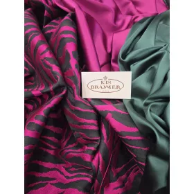 Pink tigris mintás - Jacquard