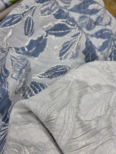 Kétszín oldalas kék-ezüst - Jacquard