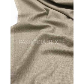 Beige-homok struktúrált gyapjúszövet