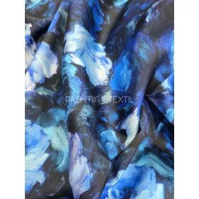 Kék rózsás - selyem zibbelin