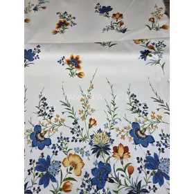 Kék bordűrös - selyem zibbelin