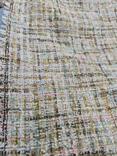 Chanel szövet hernyóselyem szaténnal