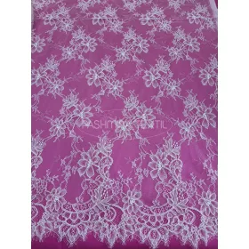 Francia zsinórozott hártyacsipke virág mintás