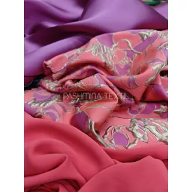   Korall-magenta spanyol kloké - Nehézselyemmel és Liquid düsesszel