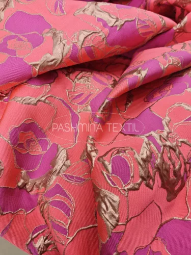 Korall-magenta spanyol kloké - Nehézselyemmel és Liquid düsesszel