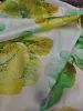 Hernyóselyem organza natural green orchidea