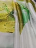 Hernyóselyem organza natural green orchidea