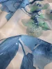 Hernyóselyem organza - natural blue orchidea