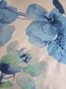 Hernyóselyem organza - natural blue orchidea