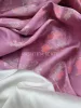 Kétszínoldalas - Pink virág mintás - Jacquard