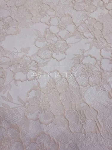 Pasztel rózsaszín virág mintás - Jacquard