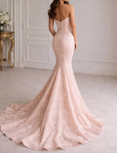 Pasztel rózsaszín virág mintás - Jacquard