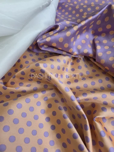 Düsesz kétszínoldalas - Lila-korall pettyes