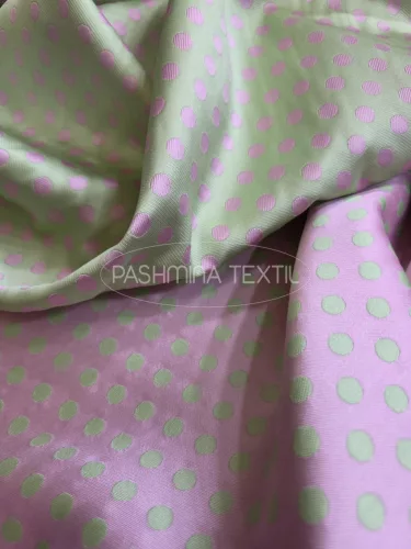  Düsesz kétszínoldalas - Menta-lila pettyes