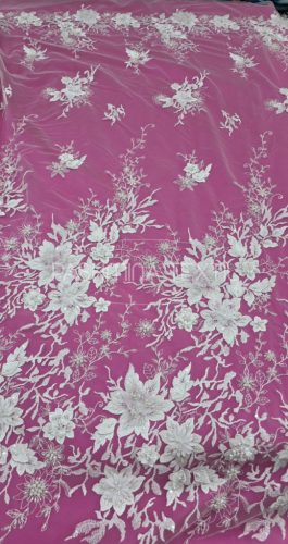 3D francia tüllcsipke - Ivory