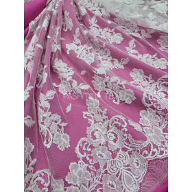 Hímzett francia tüllcsipke