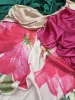 Paneles pink virág mintás - Nehézselyem