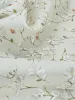 Porcelán virágos - hernyóselyem organza