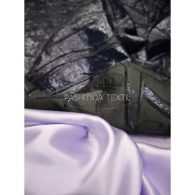 Sötét kék modern mintás kétszínoldalas - Jacquard