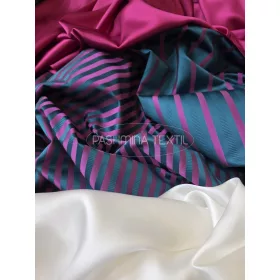 Ciklámen-Petrolkék kétszínoldalas - Jacquard