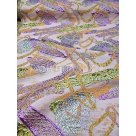 "Pasztell kelet" modern mintás selyemkloké