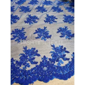 Királykék zsinóros csipke