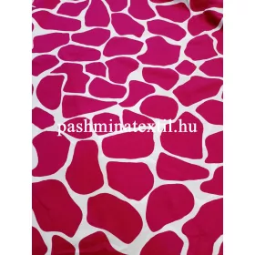 Viszkóz flokon, pink zsiráf mintás